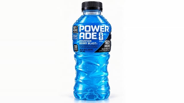 Powerade Mountain Berry Blast.