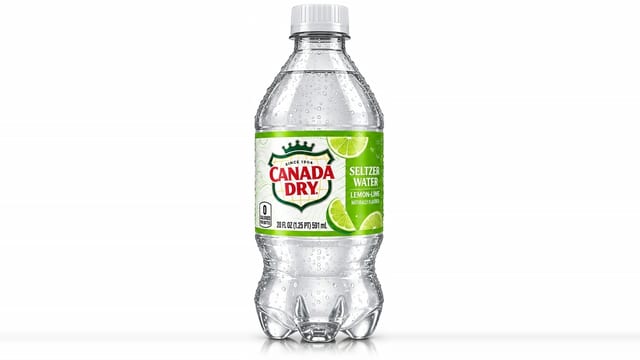 Canada Dry Lemon Seltzer Water.