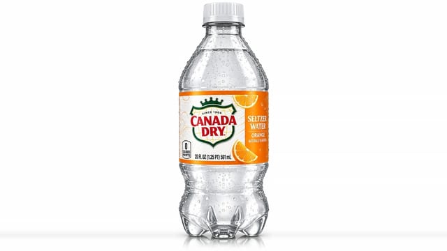 Canada Dry Mandarin Orange Seltzer Water.